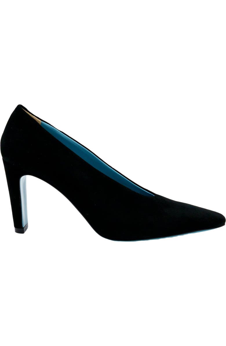 Valentina Rangoni Fedra V Throat Pump, Alternate, color, Black Cashmere