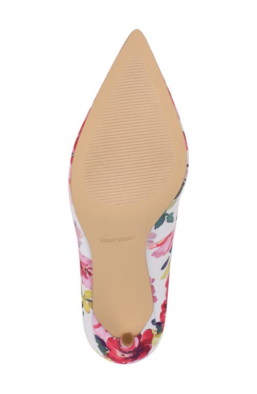 Nine West Fresh Pointed Toe Pump In Medium Pink