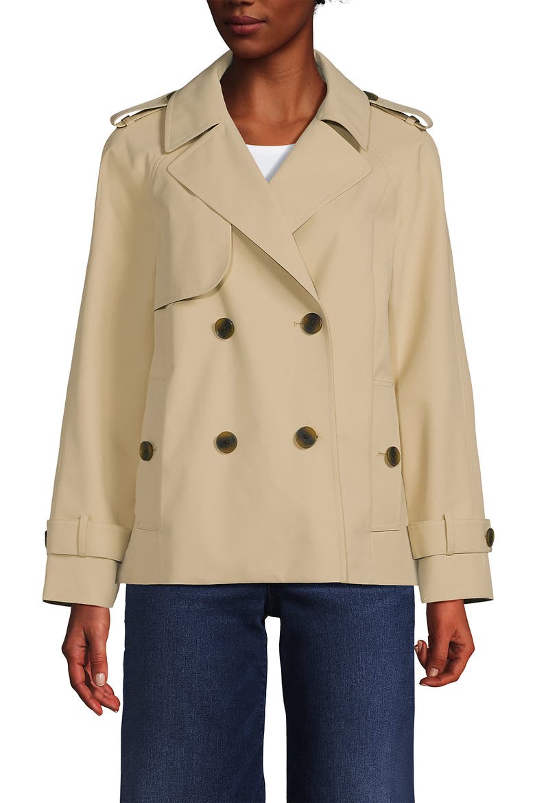 Trench Rain Jacket, Main, color, Champagne