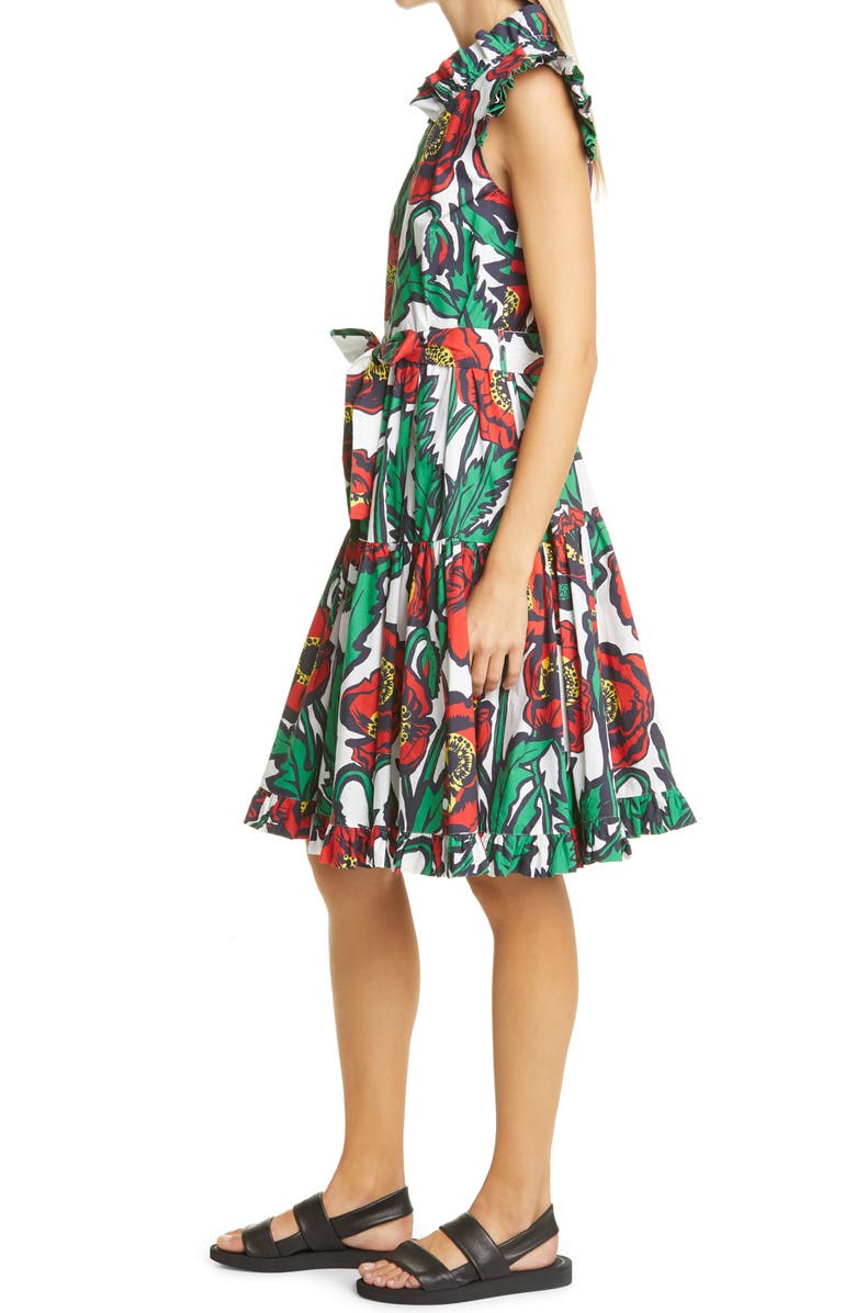 La DoubleJ Floral Short & Sassy Cotton Dress, Alternate, color,