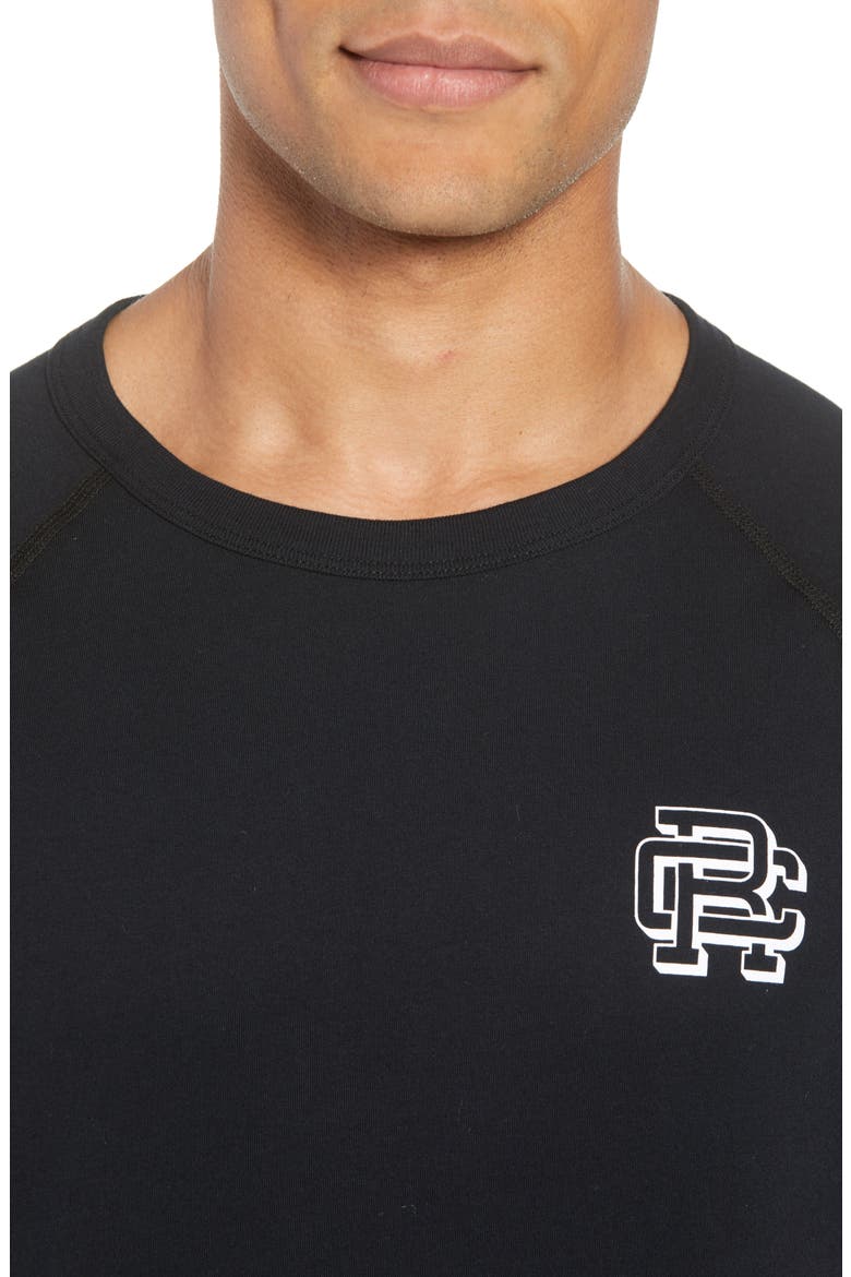 Logo Crewneck T-Shirt, Alternate, color, BLACK