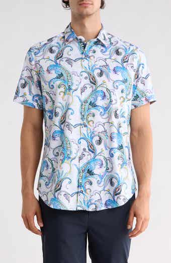 Grasshopper 2 Paisley Short Sleeve Cotton Shirt