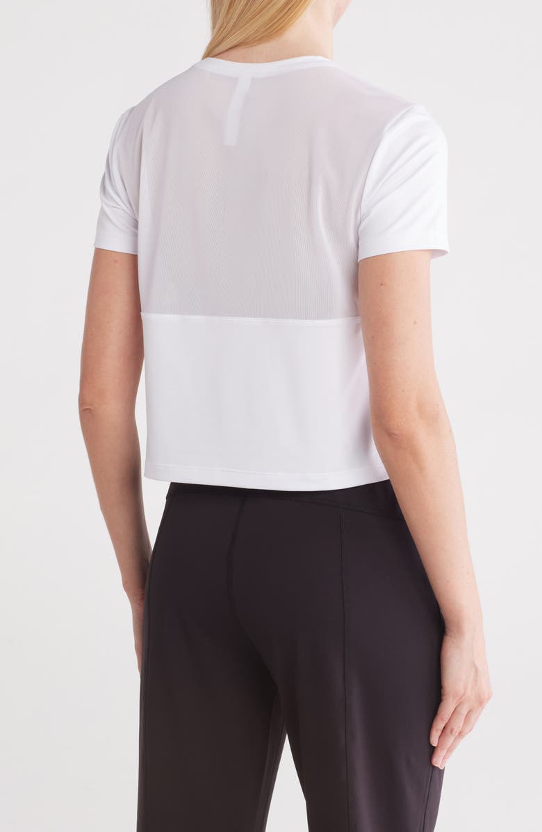 X by Gottex Mesh Back T-Shirt, Alternate, color, White