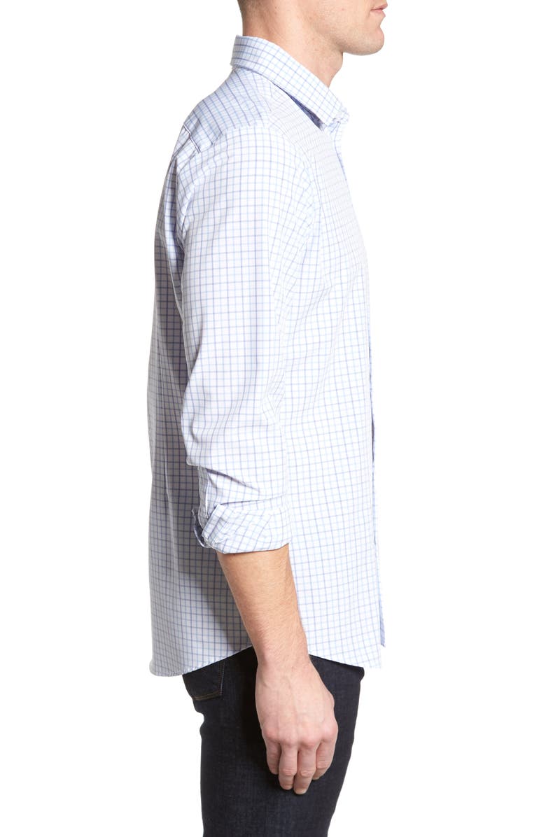 Mizzen+Main Hallandale Dusty Lavender Check Sport Shirt, Alternate, color, 