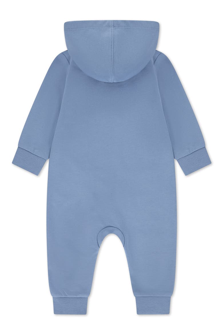 Hooded French Terry Romper, Alternate, color, WORK BLUE