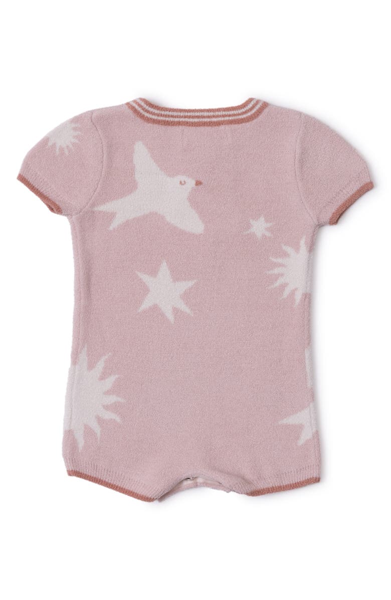 Barefoot Dreams<sup>®</sup> CozyChic<sup>™</sup> Ultra Lite<sup>®</sup> Fair Isle Hooded Romper, Alternate, color, Dusty Rose-Cream