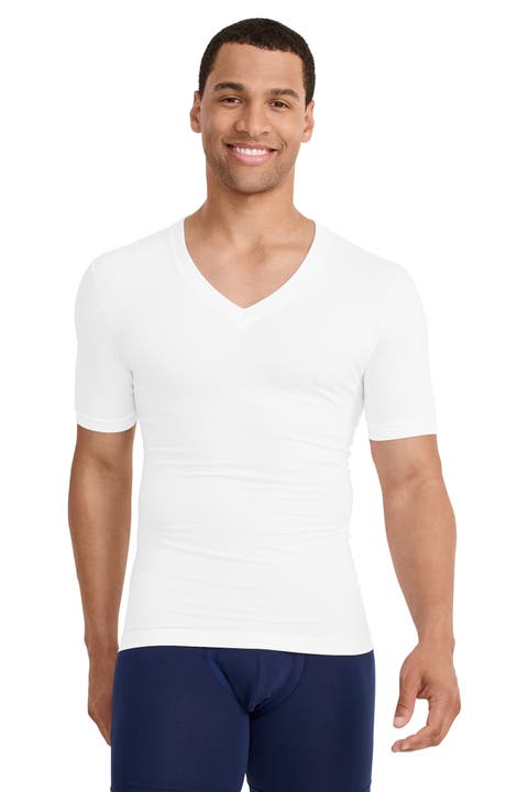 Men's FormFit Cotton Stretch V-Neck Undershirt