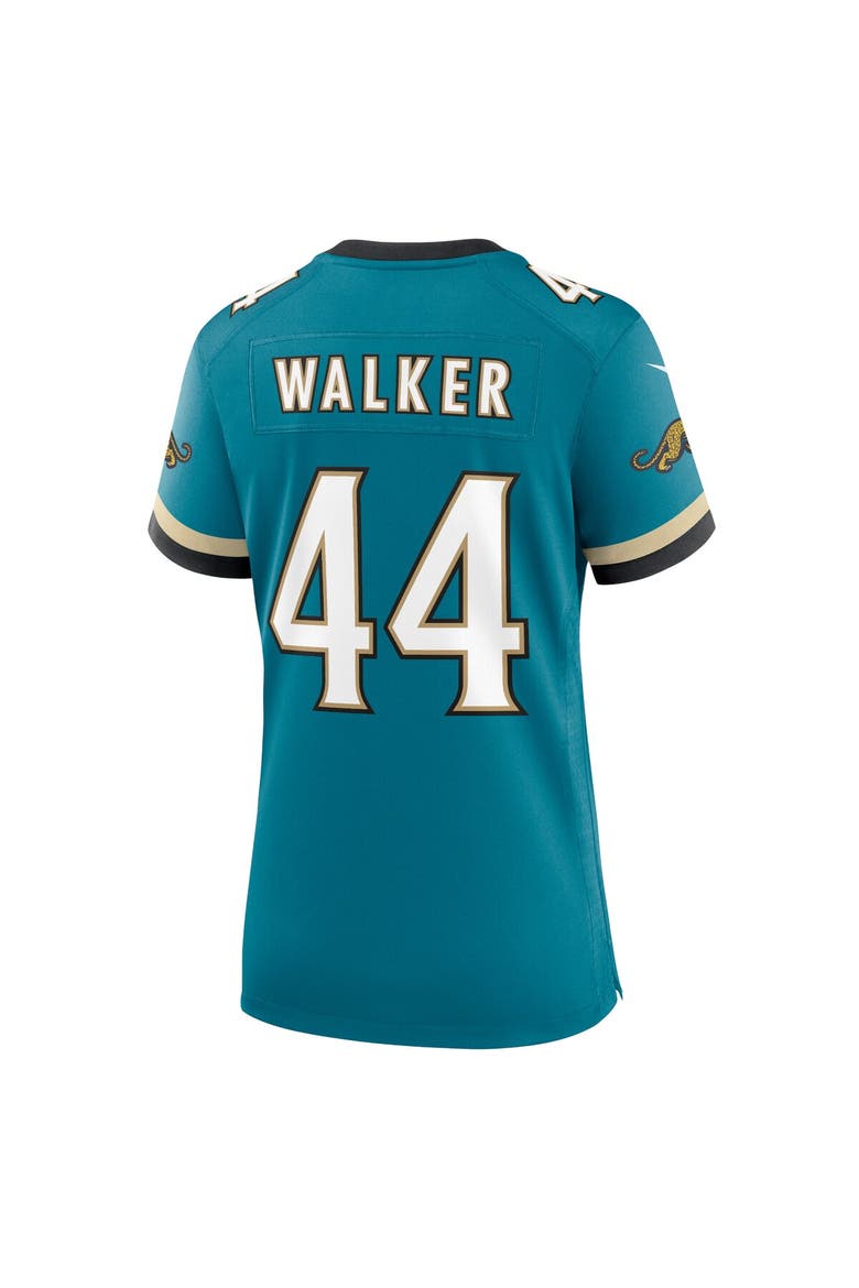 Women's Nike Travon Walker Teal Jacksonville Jaguars Prowler Throwback Game Jersey, Alternate, color, Teal