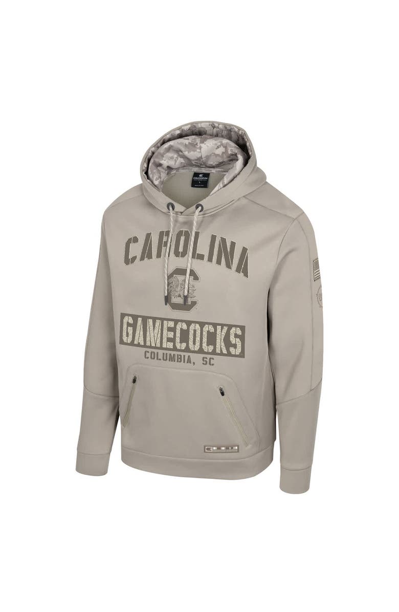 COLOSSEUM Men's Colosseum Oatmeal South Carolina Gamecocks Big & Tall Operation Hat Trick Battalion Hoodie Sweatshirt, Alternate, color, Oatmeal