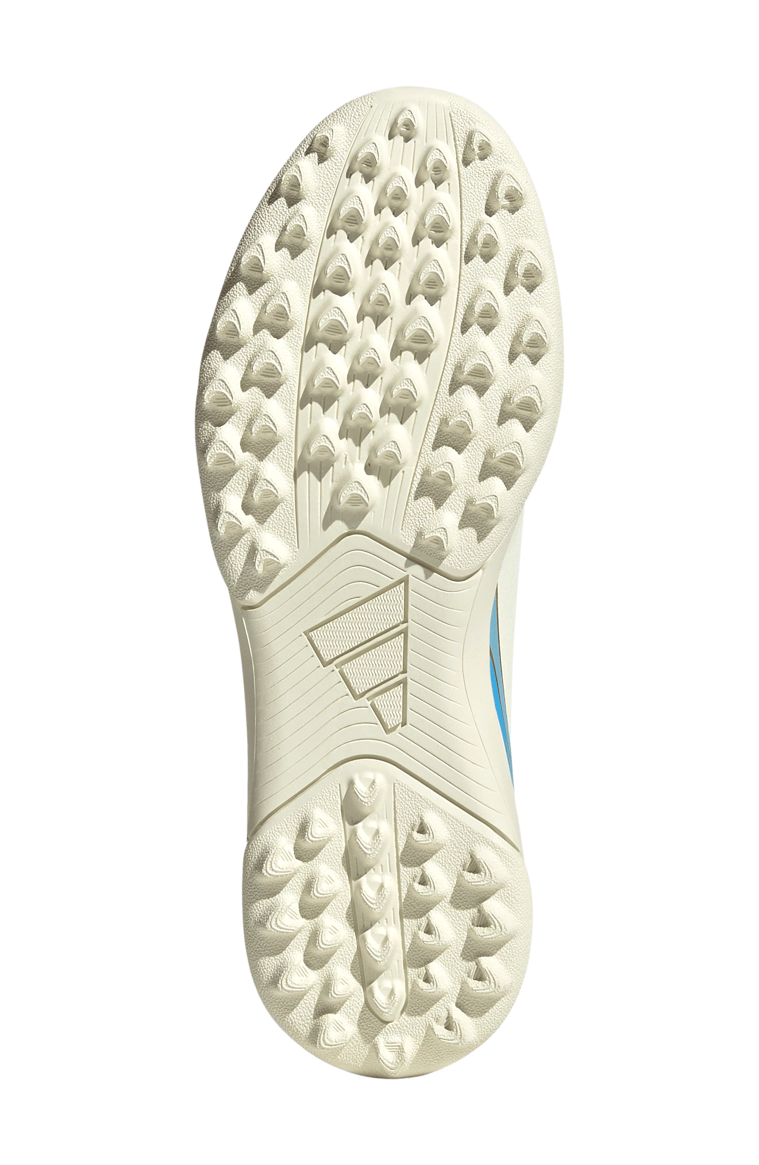 Kids' F50 Messi Club Turf Soccer Shoe, Alternate, color, IVORY/ SEMI BLUE / ICEY BLUE