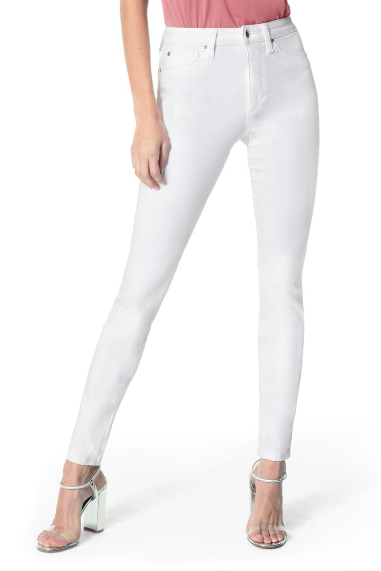 Charlie High Waist Ankle Skinny Jeans, Main, color, HENNIE