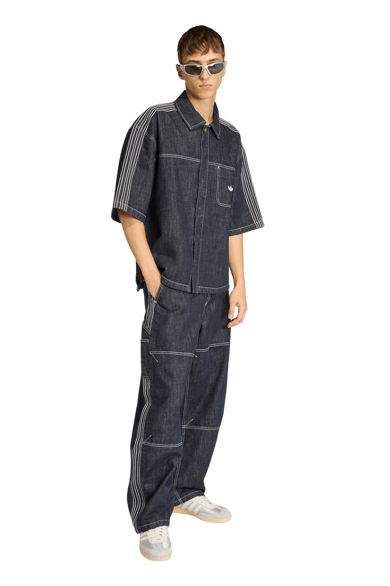 Loose Fit Worker Jeans, Alternate, color, INDIGO DENIM