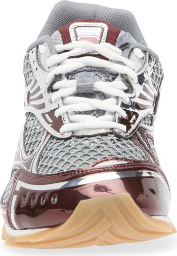 【送料&関税込】Bottega Veneta Orbit Running Sneakers Bottega Veneta Orbit Metallic Net Runner Sneakers | Neiman