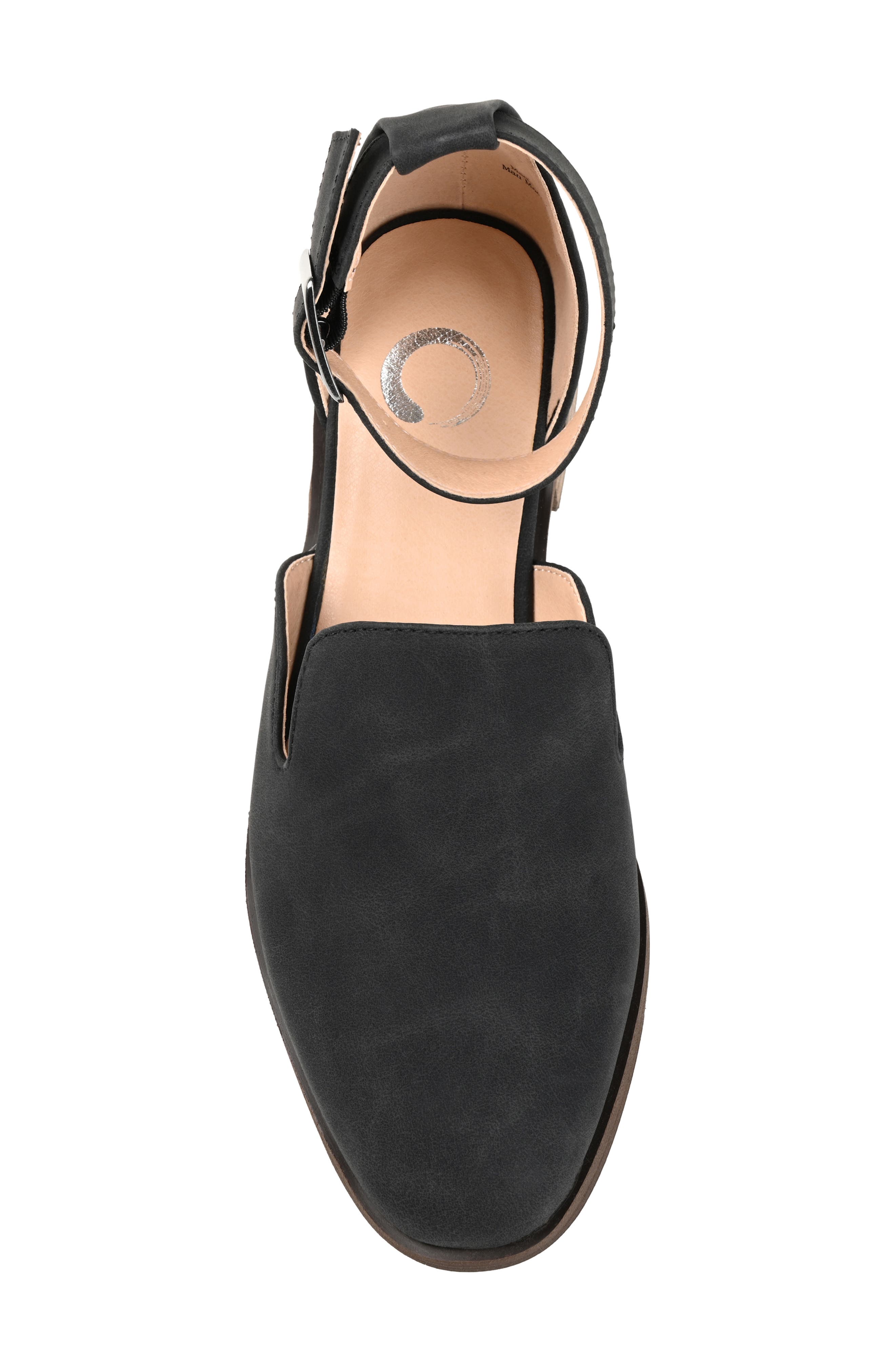 Journee Collection Loreta Flat - Wide Width, Alternate, color, Black