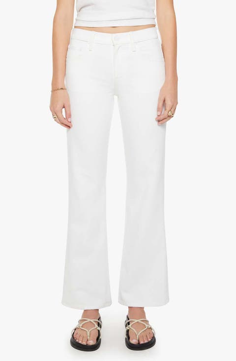 The Bookie Skimp Mid Rise Bootcut Jeans (Picket Fence)