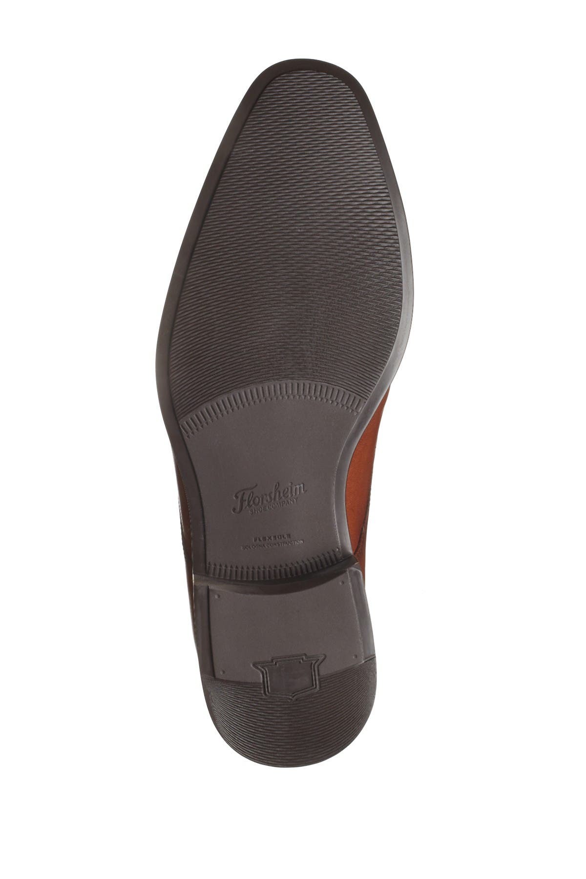 Florsheim Alanzo Leather Cap Toe Derby, Alternate, color, Cognac