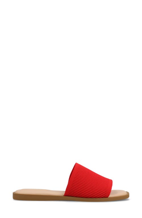 Journee Collection Prisilla Slide Sandal In Red