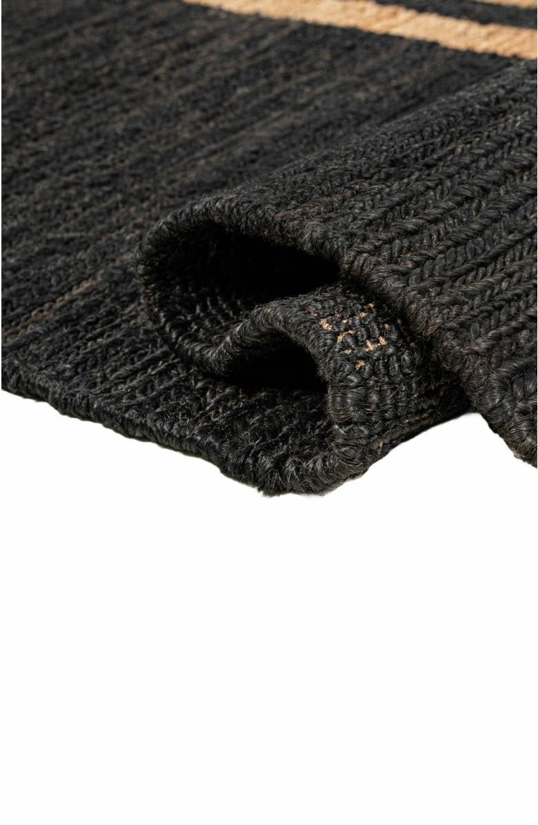 JONATHAN Y Olivier Rustic Beach House Wide Ticking Stripe Jute Area Rug, Alternate, color, Black/Natural