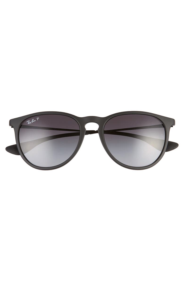 Ray-Ban Erika Classic 54mm Sunglasses, Alternate, color, Black/ Grey Grad Grey Polar