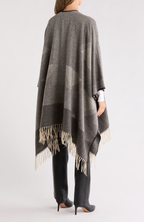 Vince Camuto Feathersoft Western Geometric Topper In Gray