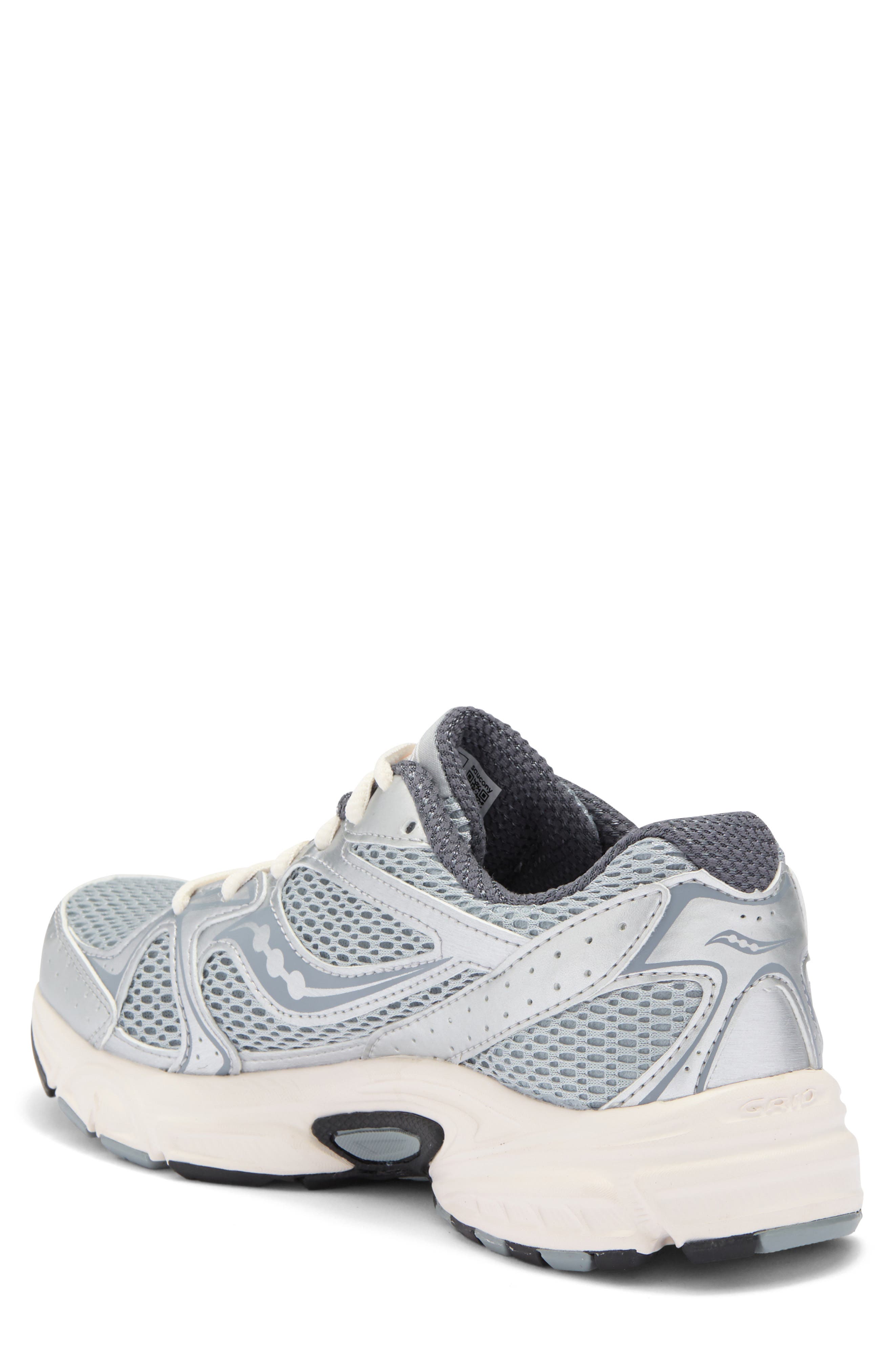 Saucony Ride Millennium Sneaker, Alternate, color, Silver/Cre