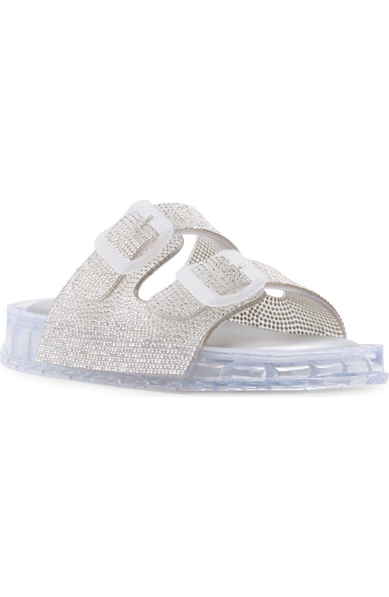 Steve Madden JLolli Glitter Rainbow Jelly Sandal, Main, color, Rhinestone