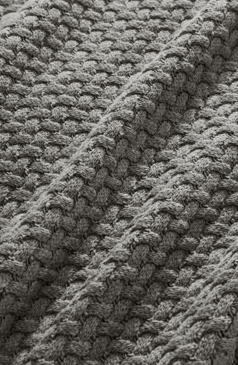Boll & Branch Woven Knit Organic Cotton Throw Blanket, Alternate, color, 