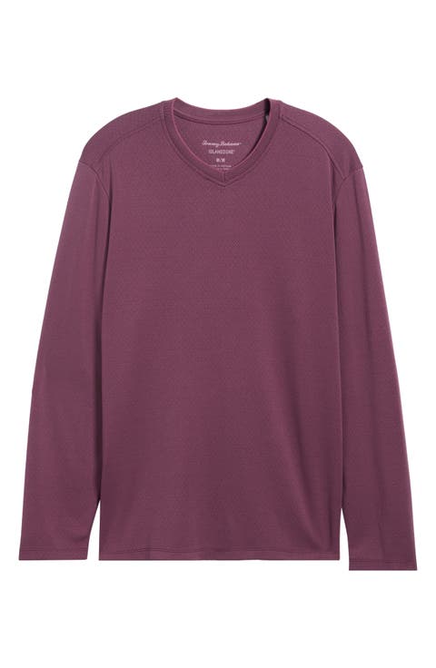 Keyport Diamond Long Sleeve V-Neck IslandZone® T-Shirt