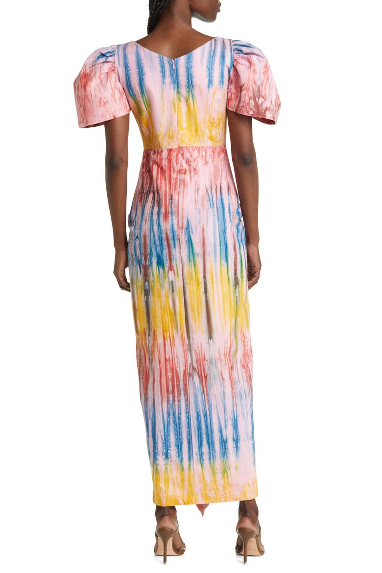 Temi Ruffle Cotton Maxi Dress, Alternate, color, SUNSET MULTI