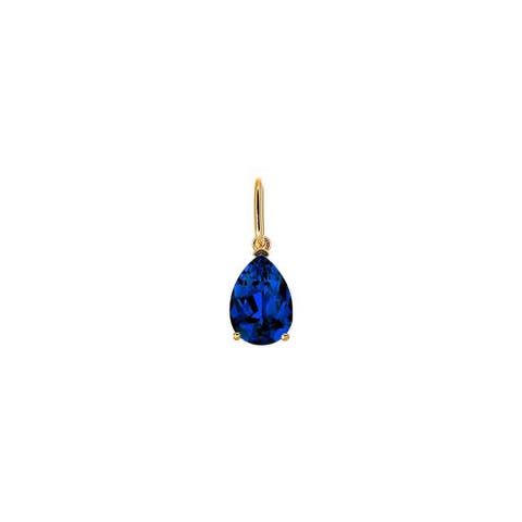 Colored CZ Pear Charm
