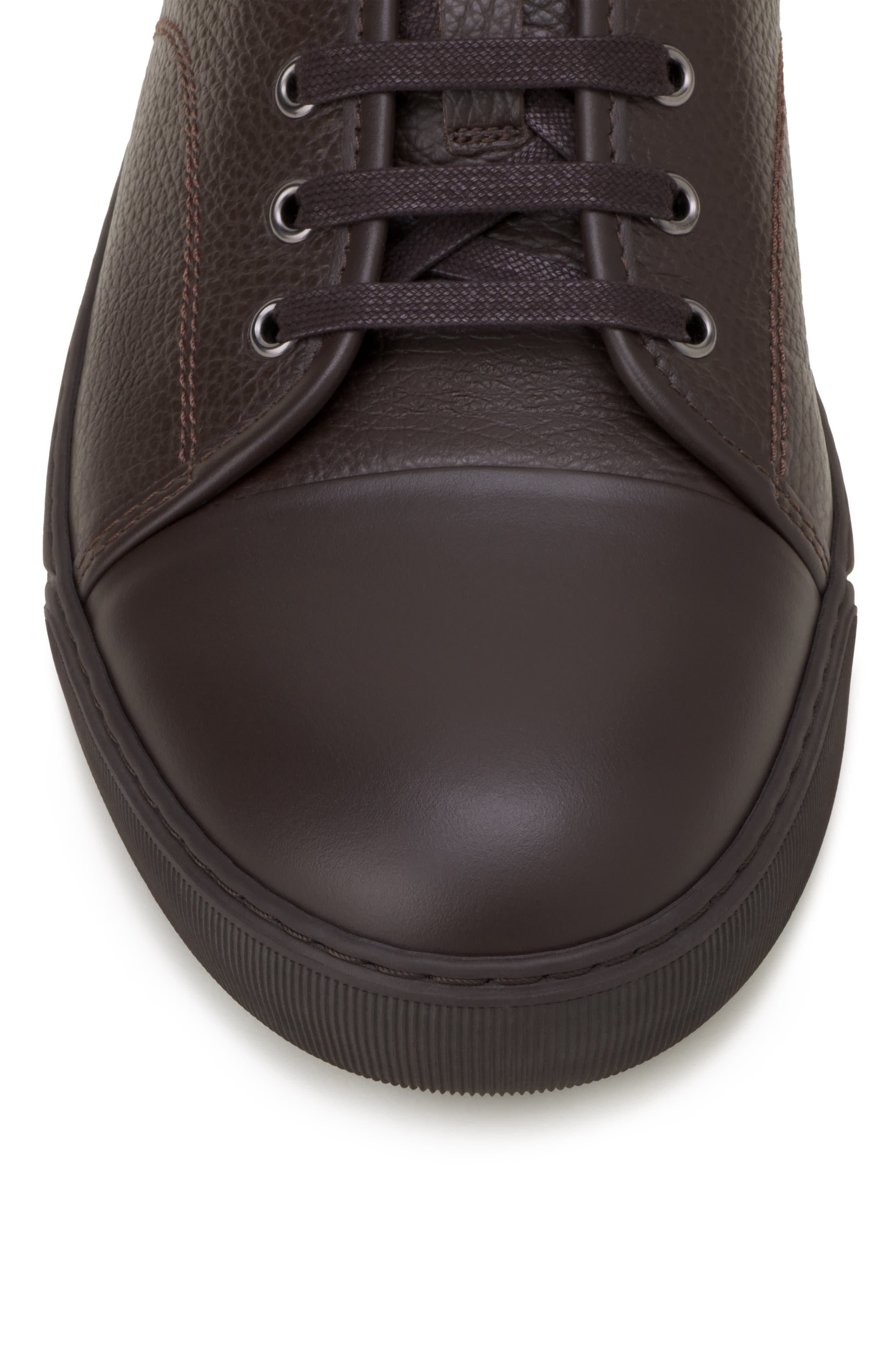 Dbb1 Sneakers In Nappa And Grained Leather, Alternate, color, Chocolate