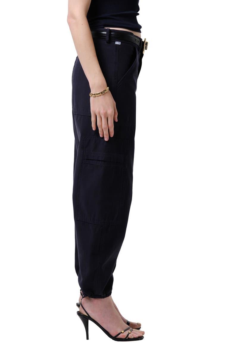 Ciela Bubble Hem Utility Pants, Alternate, color, NAVY