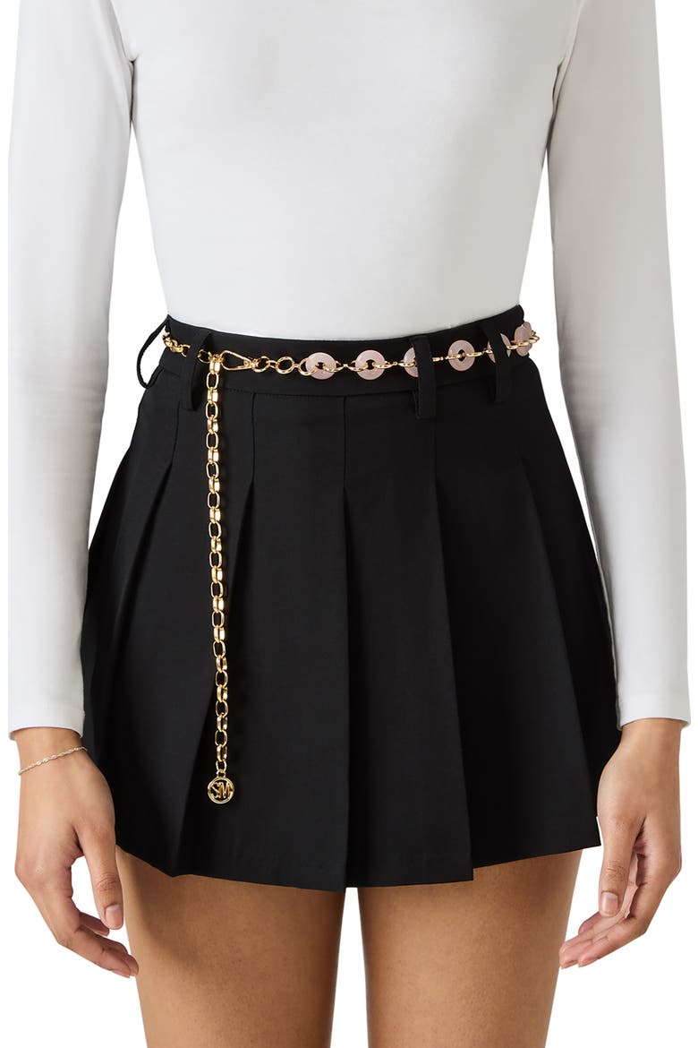 Resin Chain Belt, Alternate, color, PINK