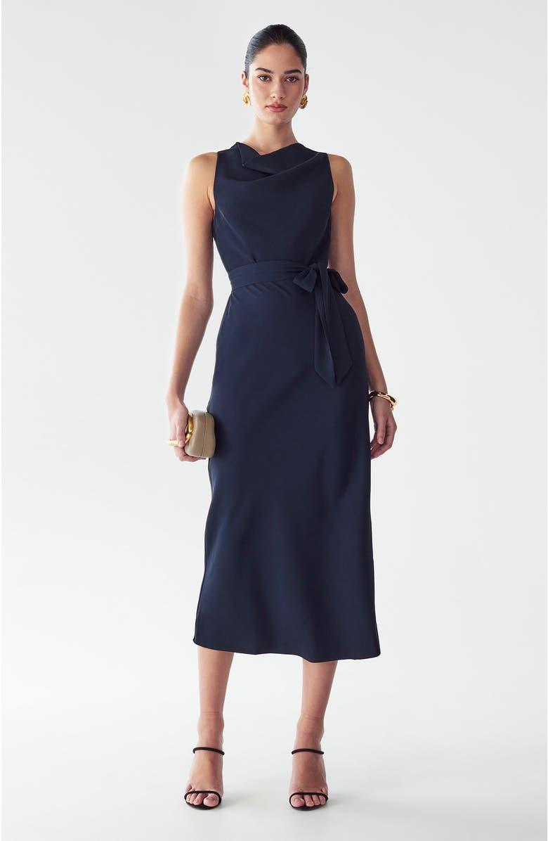 WILLA Reane Dress, Main, color, Navy Blue