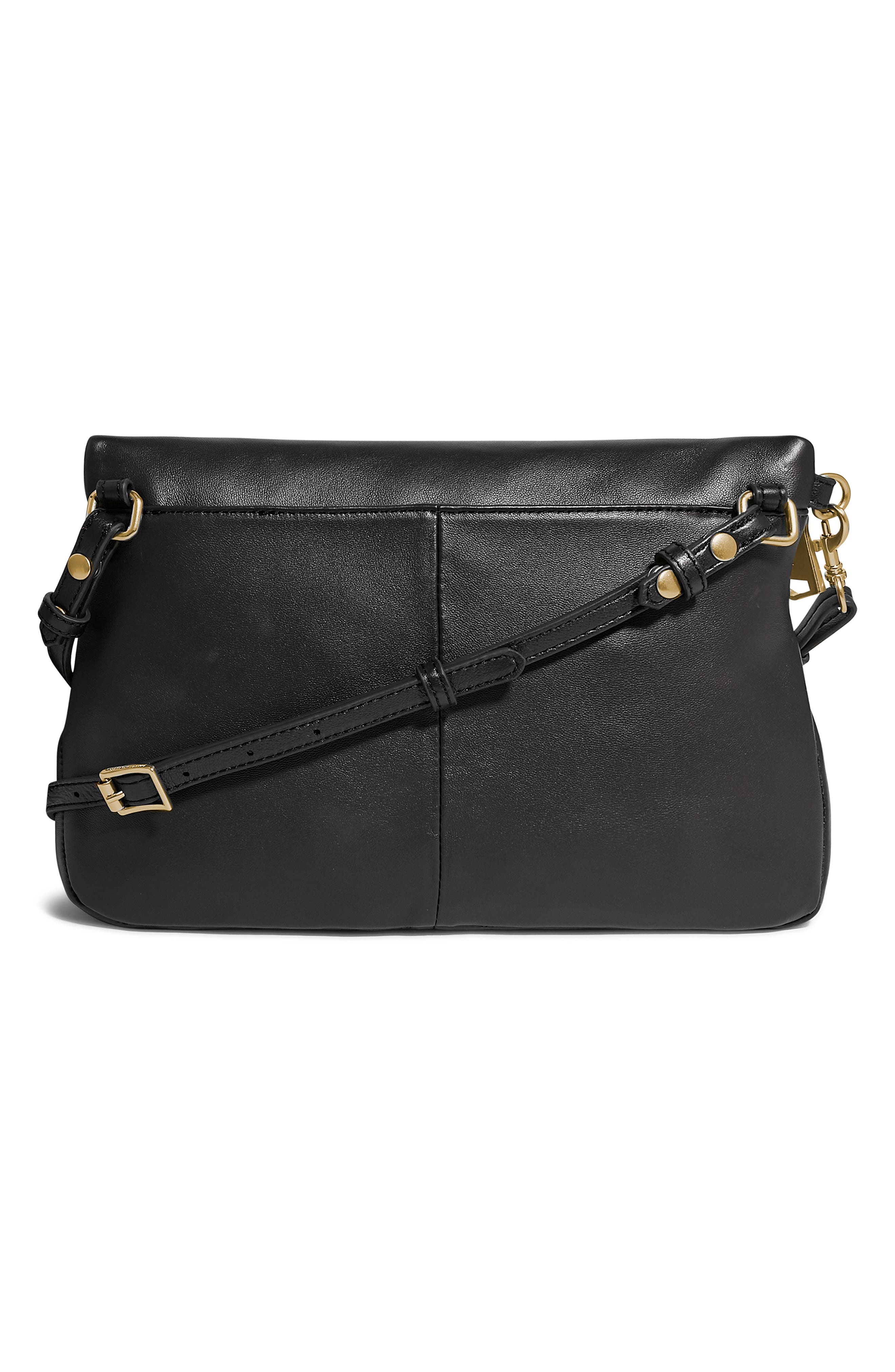 AIMEE Gramercy Novelty Leather Crossbody Bag, Alternate, color, Black White Diamond