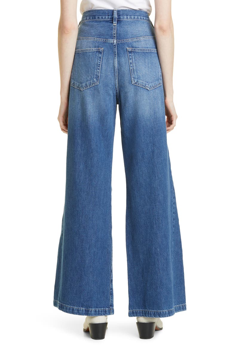 Le Baggy High Waist Wide Leg Jeans, Alternate, color, SEAFARER