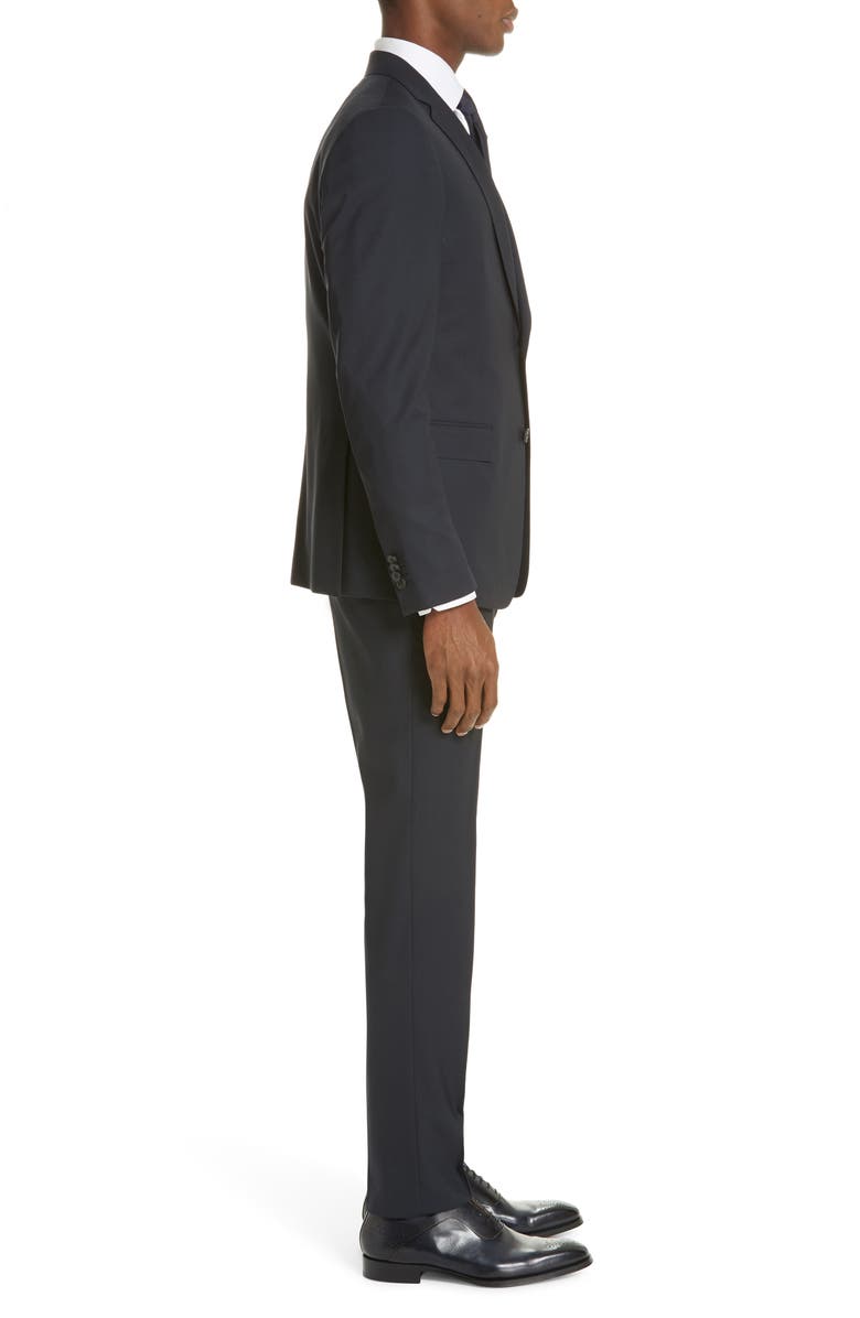 Z Zegna Trim Fit Solid Wool Travel Suit, Alternate, color,