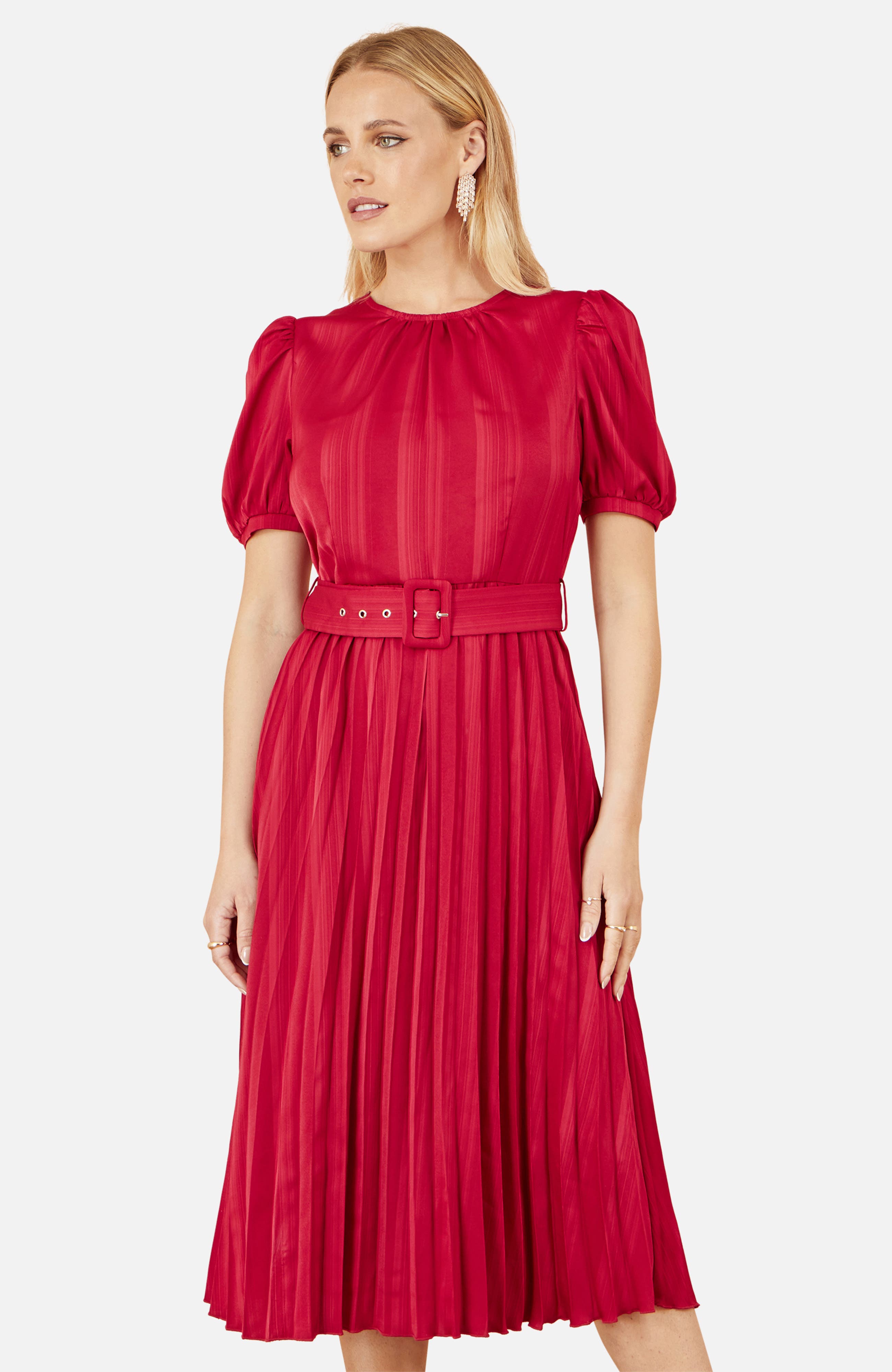 Satin Striped Midi Dress - image 2