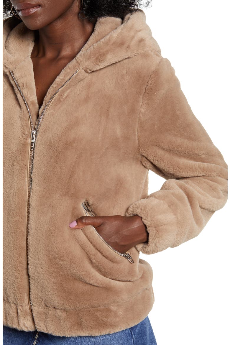 Siren Teddy Faux Fur Coat, Alternate, color, SAND STONER