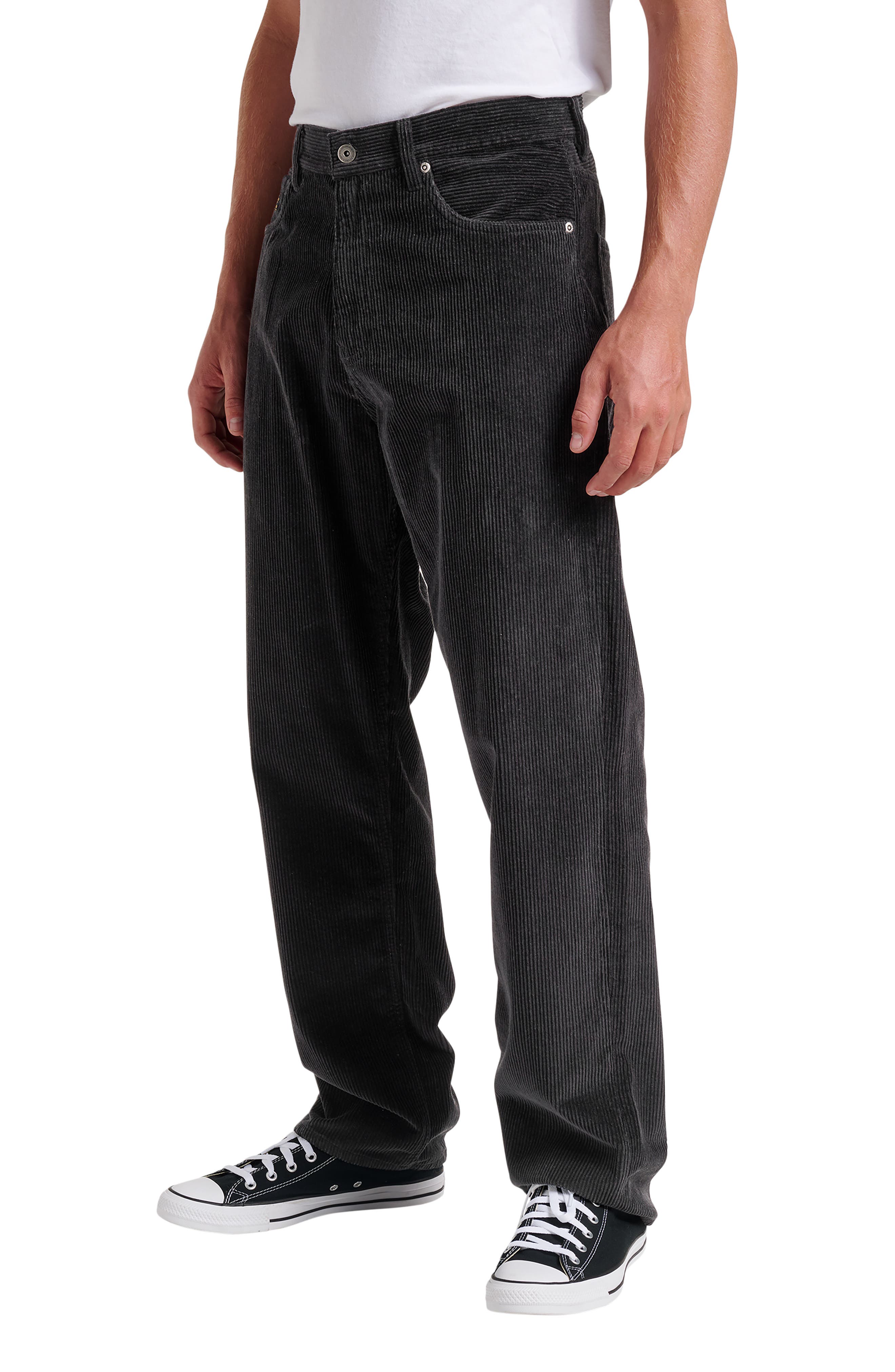 Quiksilver Landers Regular Fit Corduroy 5-Pocket Pants (Men