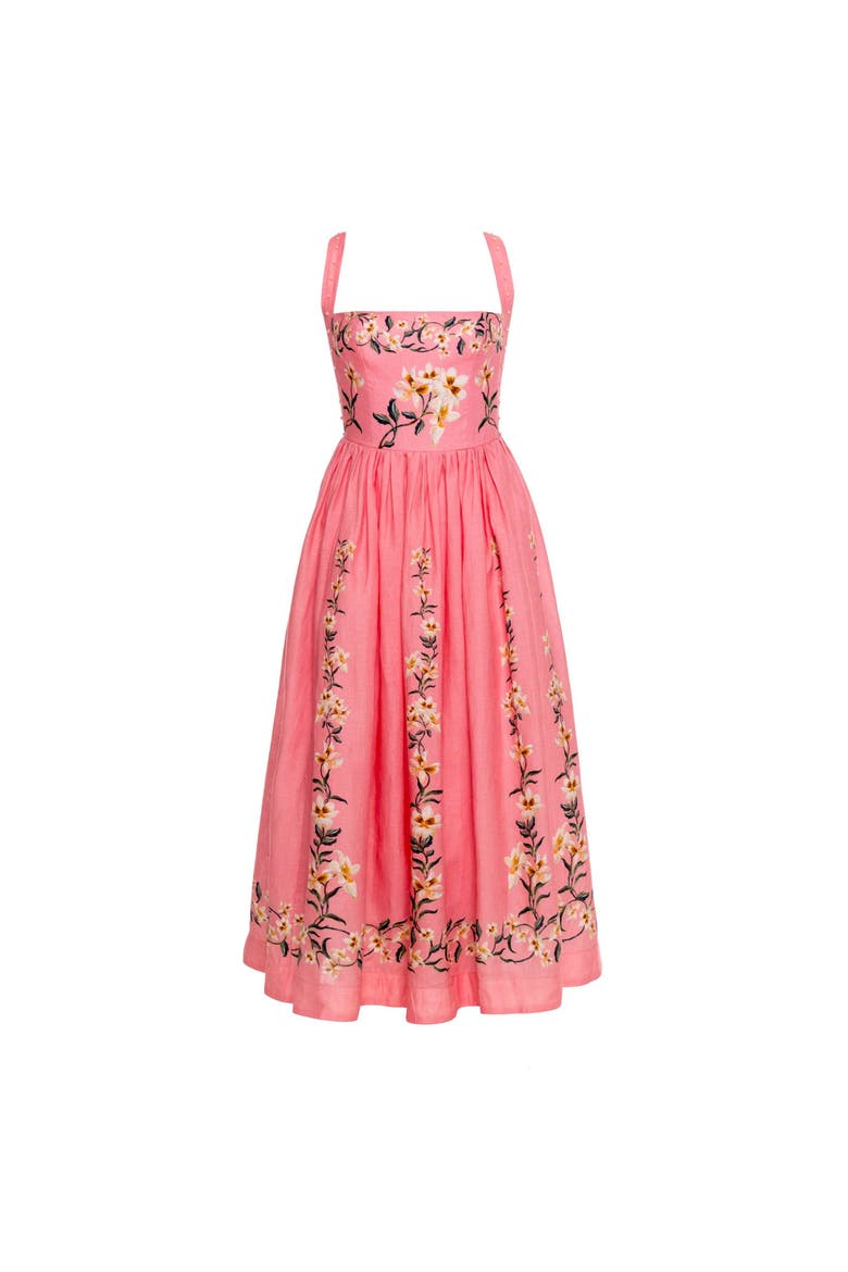 Mielero Promesa Midi Dress, Main, color, Multicolor
