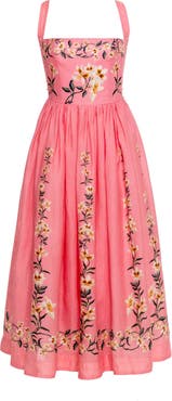 Agua by Agua Bendita Mielero Promesa Midi Dress