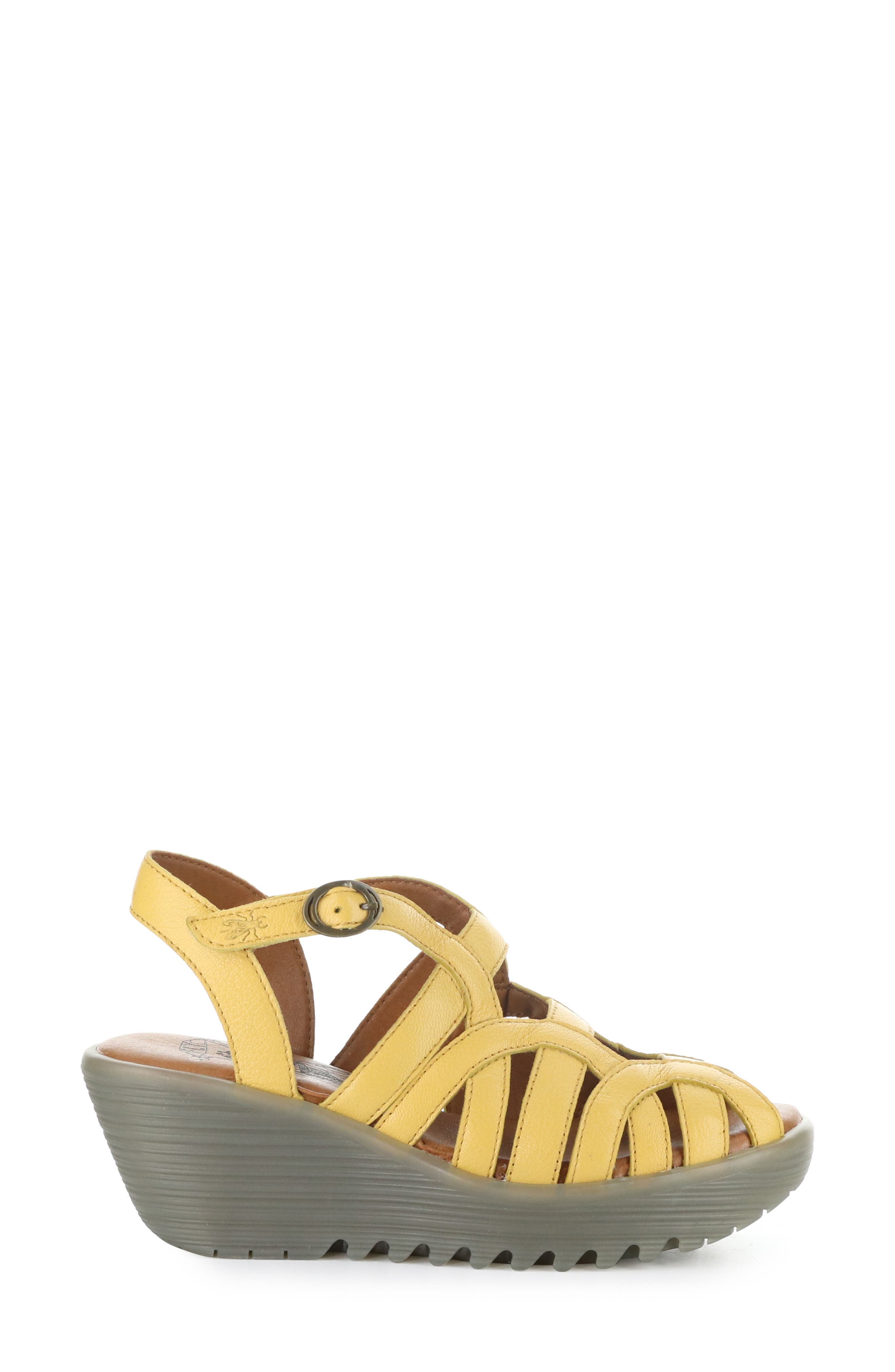 Lemy Platform Wedge Sandal, Alternate, color, BUMBLEBEE