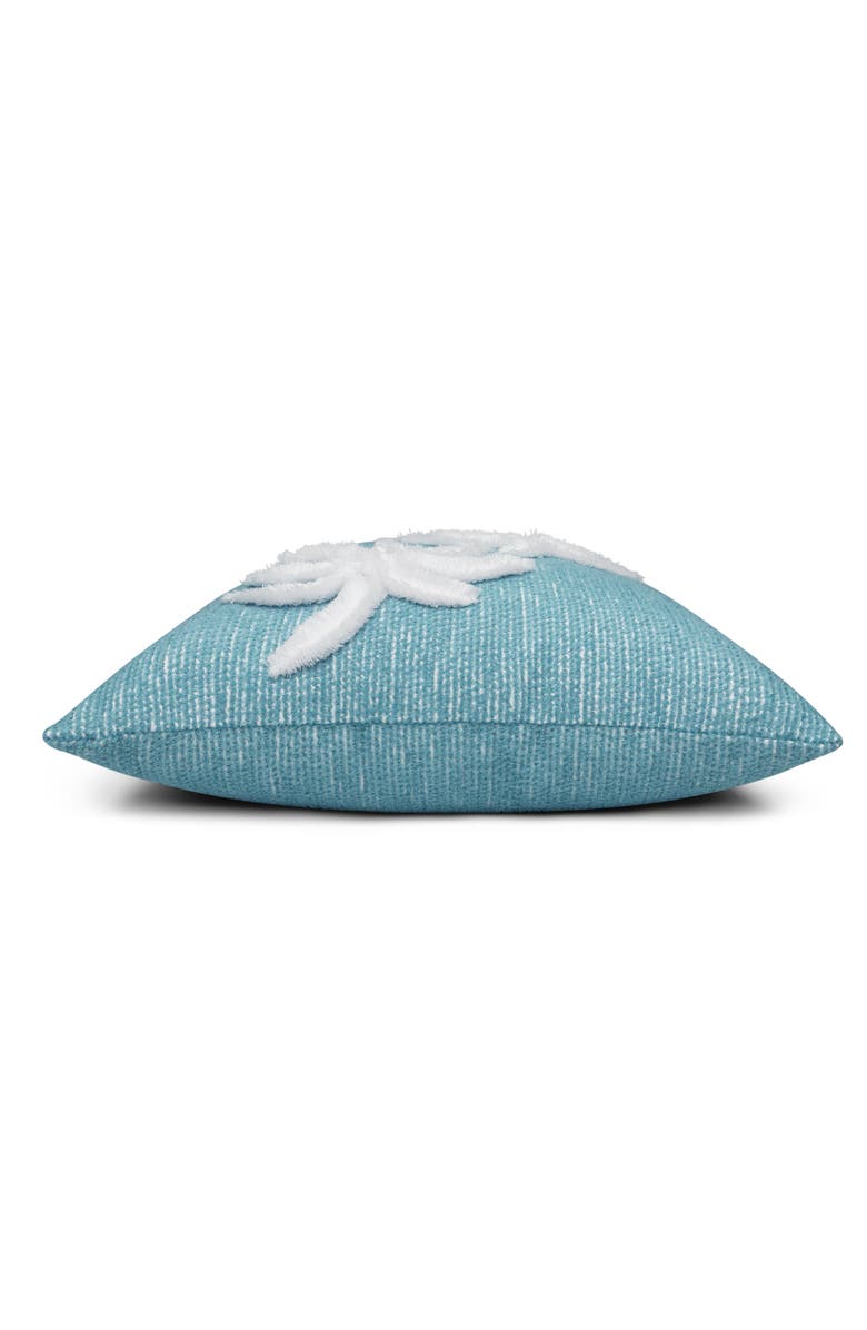 Elaine Smith Escape Handmade Applique Indoor 
Outdoor Woven Accent Pillow, Alternate, color, Ocean