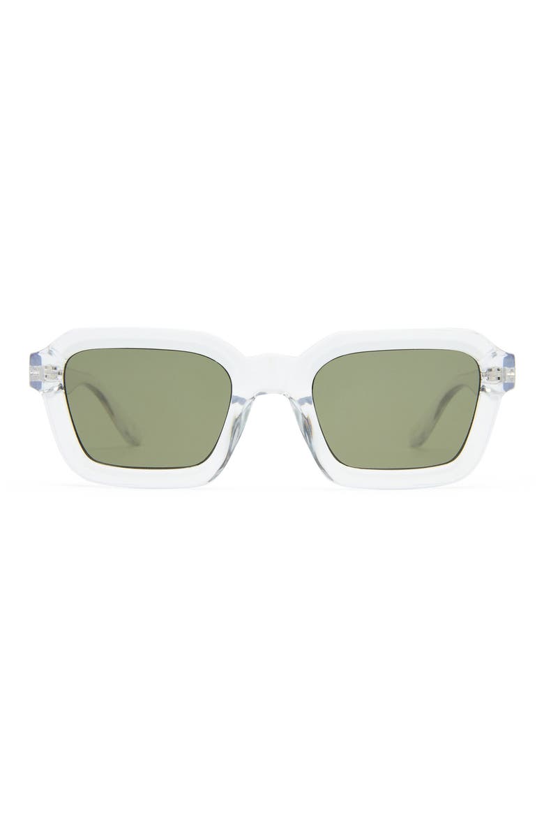 Impossible 51mm Square Sunglasses, Main, color, CLEAR