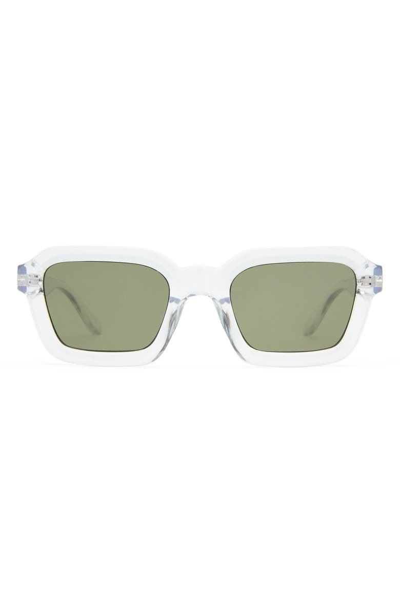Le Specs Impossible 51mm Square Sunglasses, Main, color, Clear
