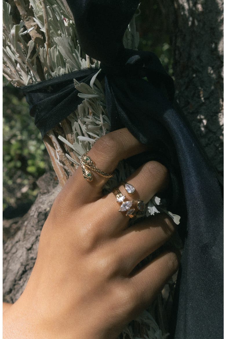 Serpent's Embrace Ring, Alternate, color, GOLD