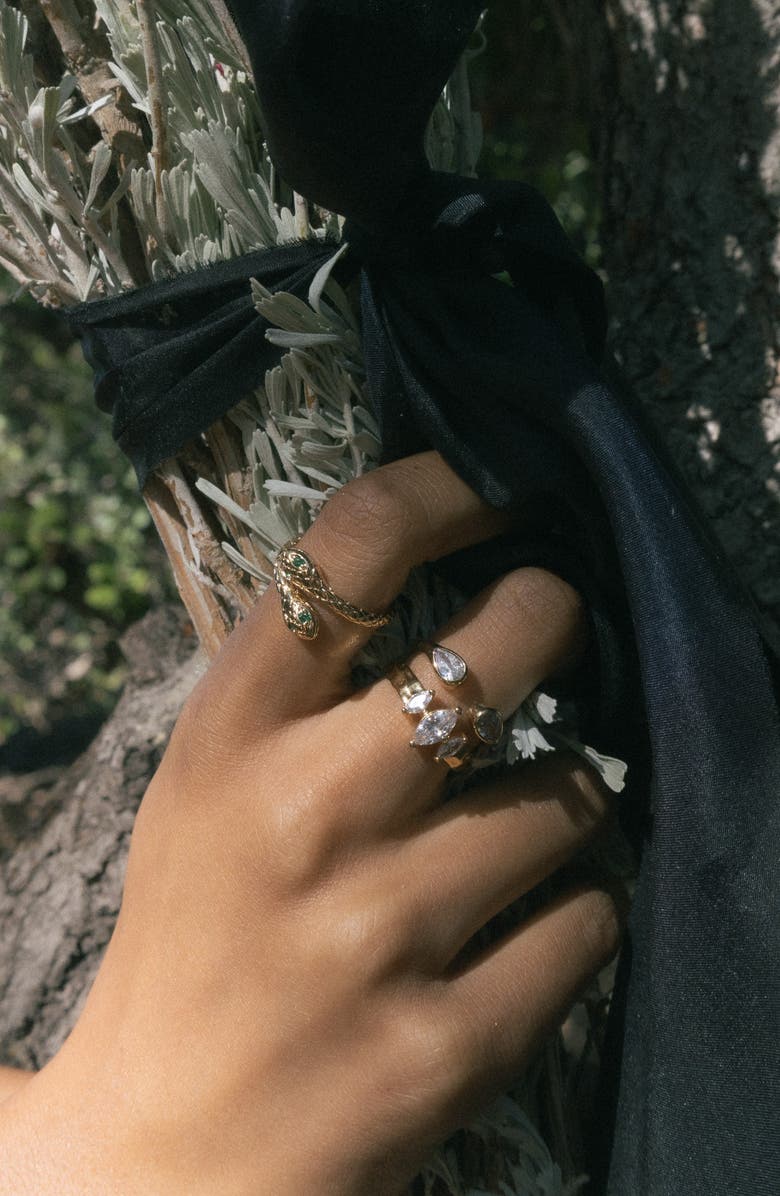 Child of Wild Serpent's Embrace Ring, Alternate, color, Gold