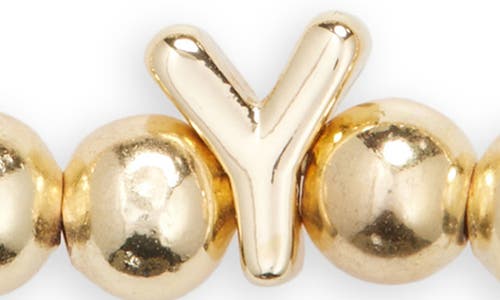 Baublebar Pisa Initial Beaded Stretch Bracelet