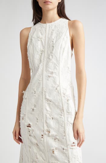 ワンピース HAIKURE DODIE SLEEVELESS DRESS IN DESTROYED DENIM Haikure Dodie Bull Destroy Denim Maxi Dress | Nordstrom